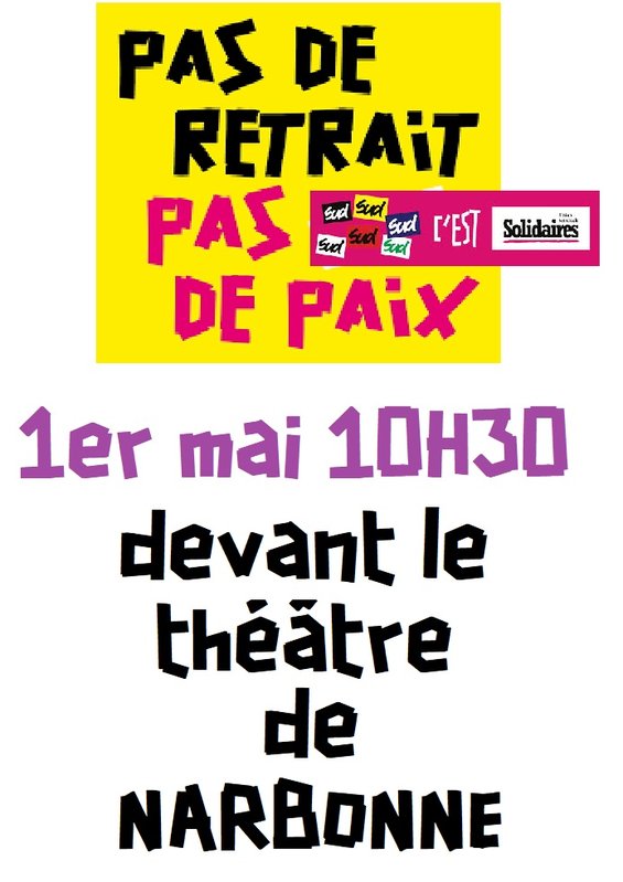 1ER MAI AFFICHE NARBONNE