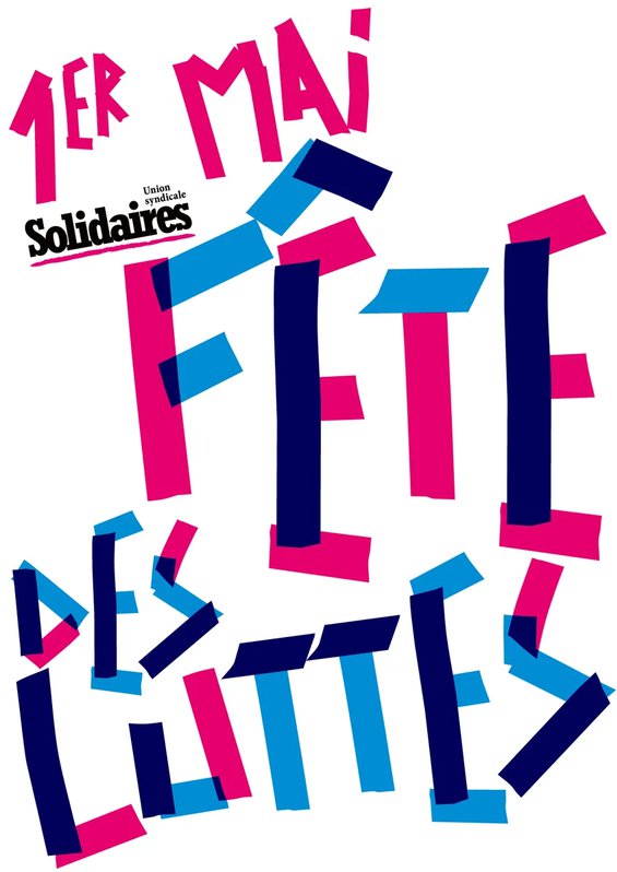 Affiche Solidaires 1er mai