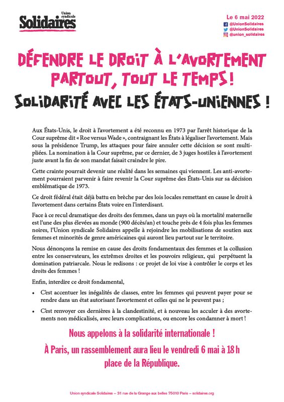 20220506 Cp avortement Solidaires1024_1