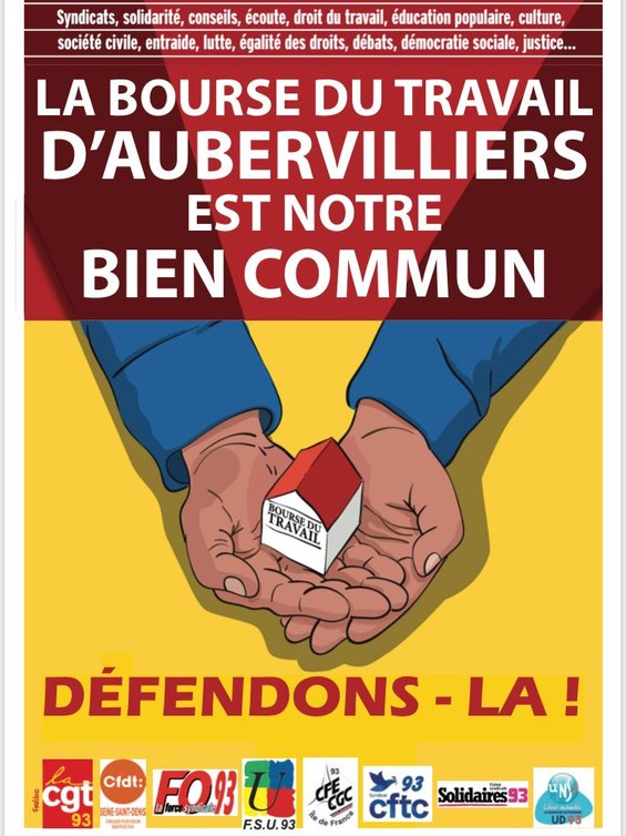 2023-10 Affiche intersyndicale BDT Aubervilliers