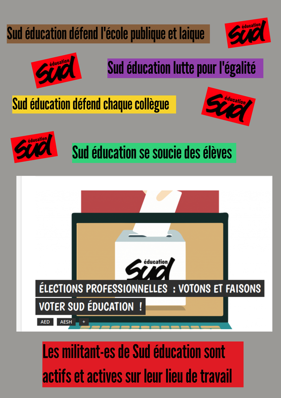 AfficheElectionsEducationNationaleDécembre2022