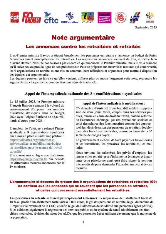 Argumentaire contre annonces de Bayrou 1