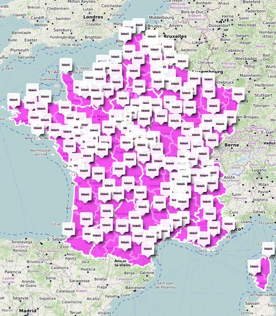 Carte mobilisation 19 janvier