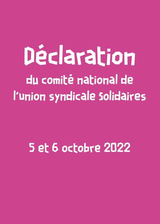 Déclaration CN