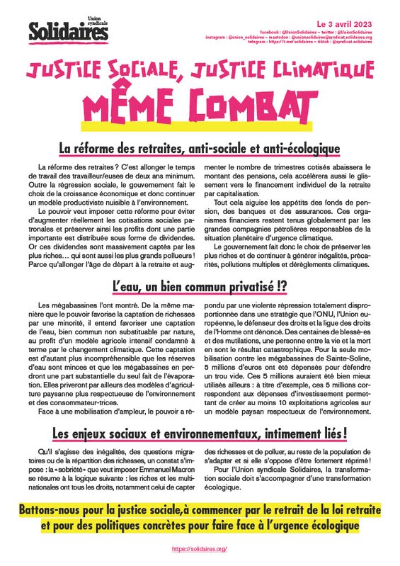 Justice sociale, justice climatique - m├¬me combat1024_1