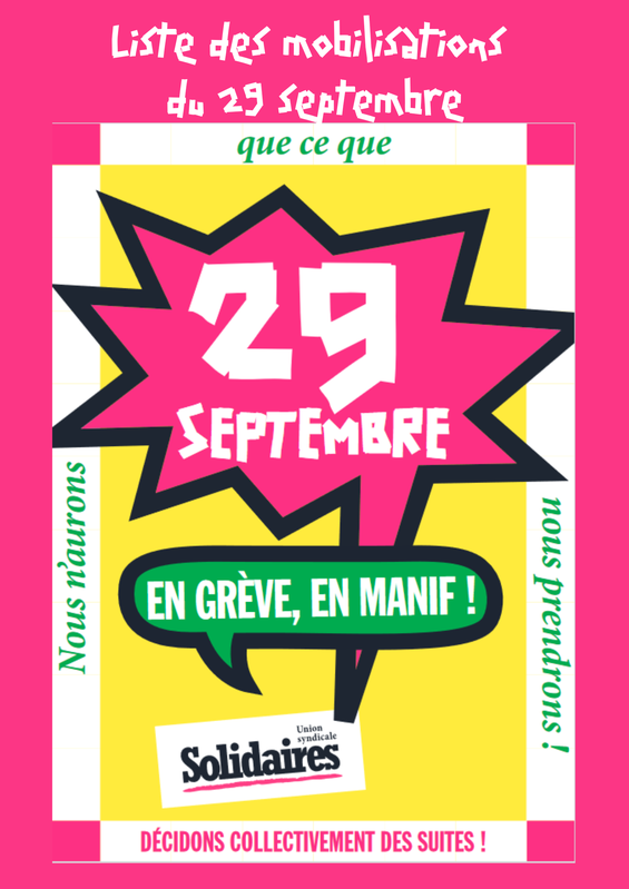 Mobilisation 29 septembre