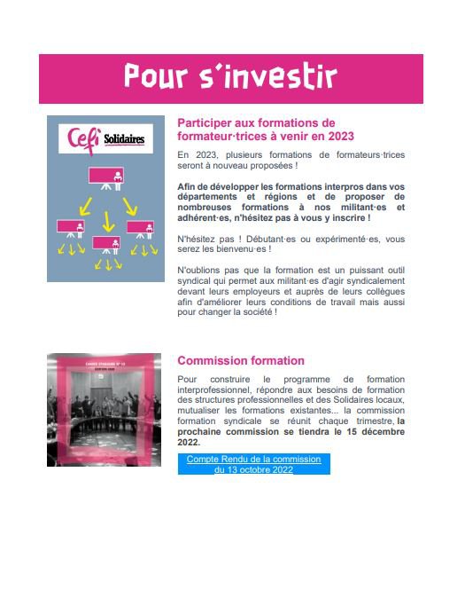 S'investir au cefi