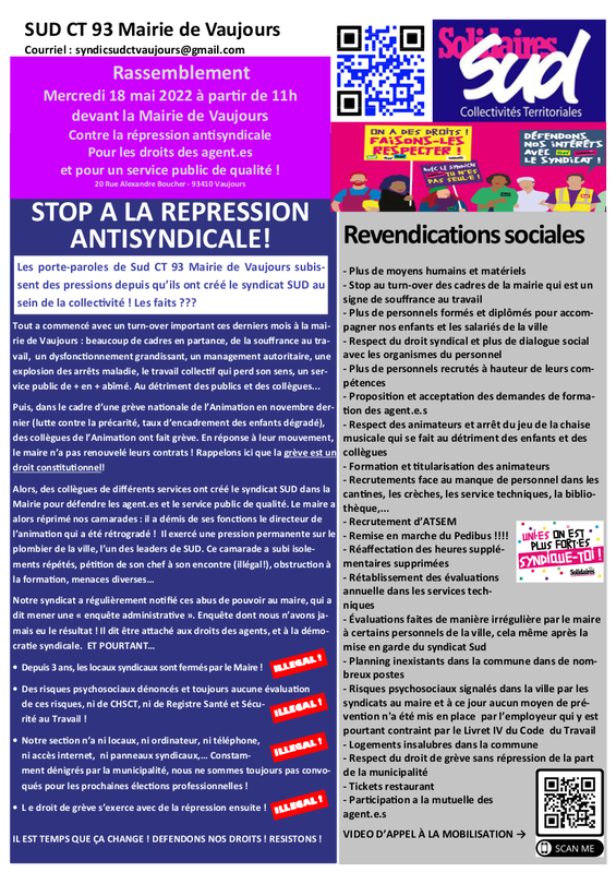 tract vaujours mobilisation 18 mai 2022